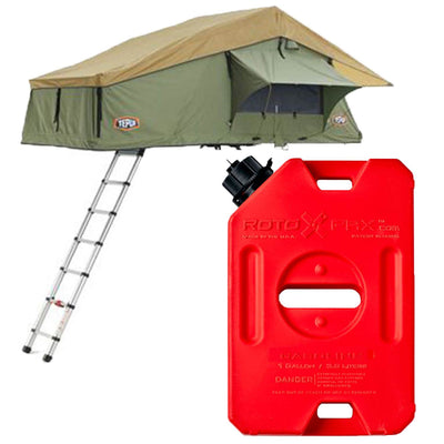 Tepui Explorer Autana 3 Person Car Camp Roof Top Tent & 1 Gallon Gas Container