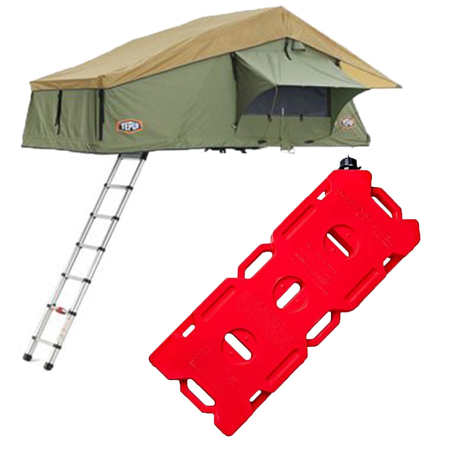 Tepui Explorer Autana 3 Person Car Camp Roof Top Tent & 4 Gallon Gas Container - VMInnovations