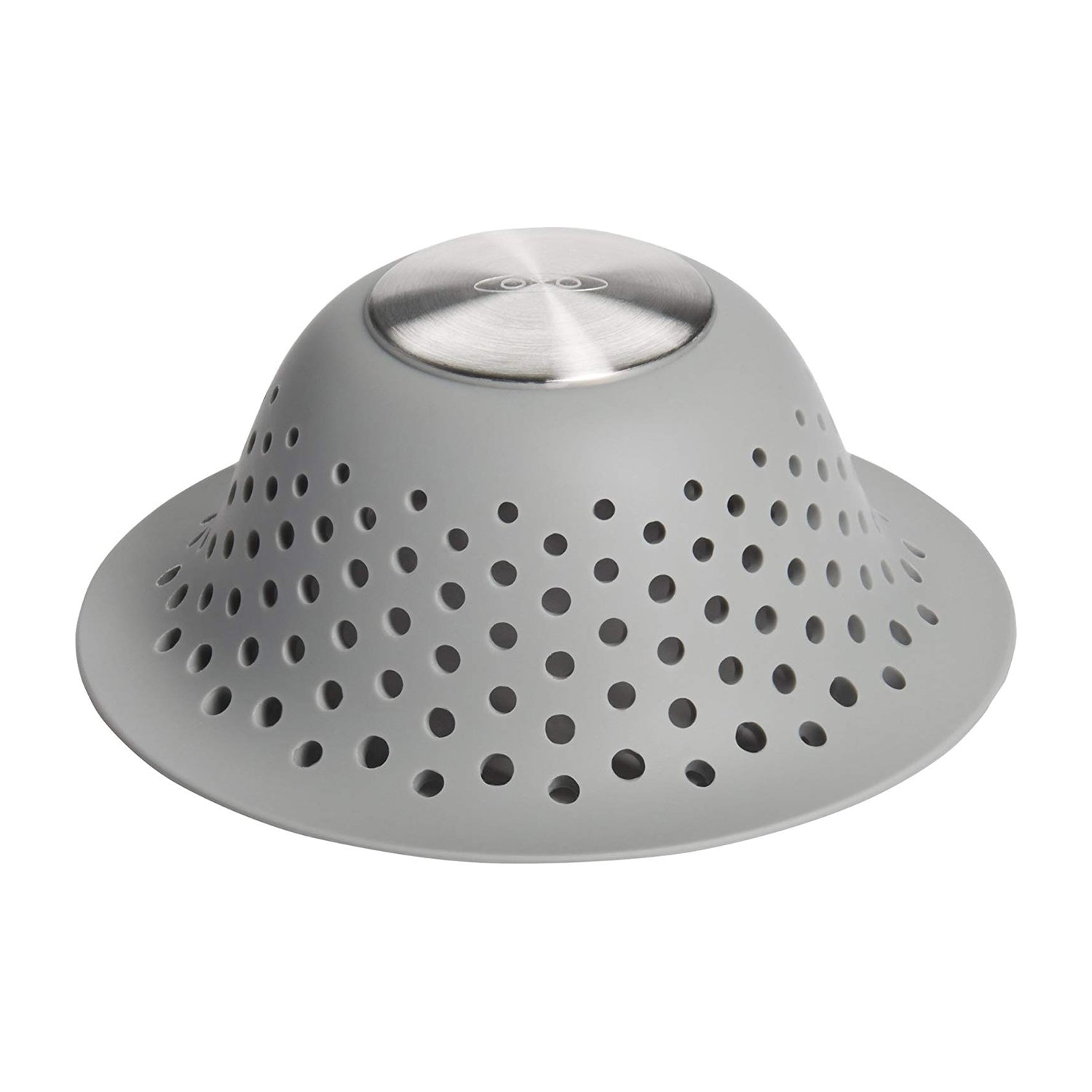 OXO Good Grips Silicone Shower Drain for Pop-Up & Regular Drains, Grey(Open Box)