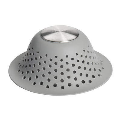 OXO Good Grips Silicone Shower Drain for Pop-Up & Regular Drains, Grey(Open Box)