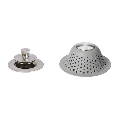OXO Good Grips Silicone Shower Drain for Pop-Up & Regular Drains, Grey(Open Box)