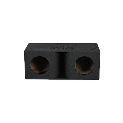 QPower QBomb Dual 10" Vented Port Subwoofer Box w/ Bedliner Spray (Damaged)