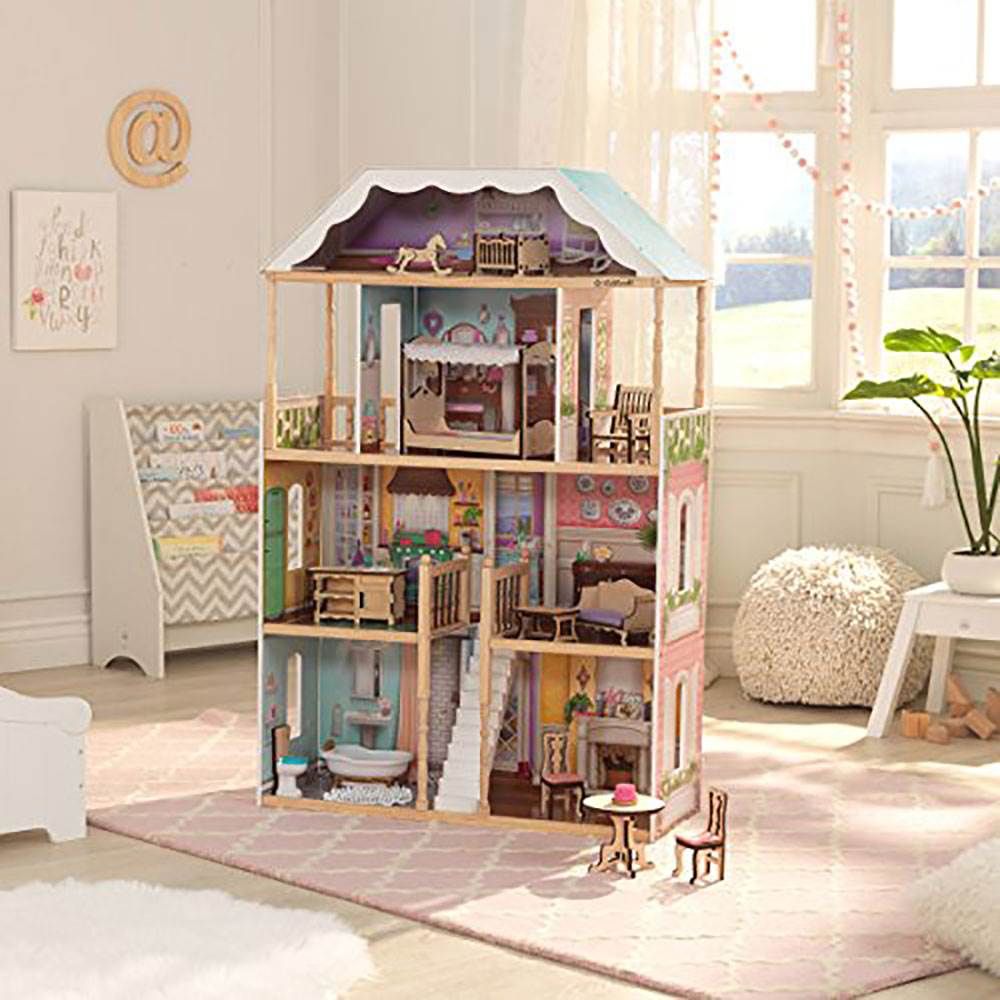 KidKraft Charlotte Children's Toy 4' Dollhouse w/ EZ Kraft Assembly (Open Box)