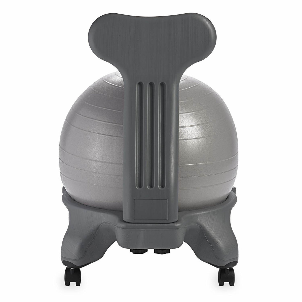 Gaiam Classic Gym Yoga Exercise Balance Ball Office Desk Chair, Gray (Open Box)