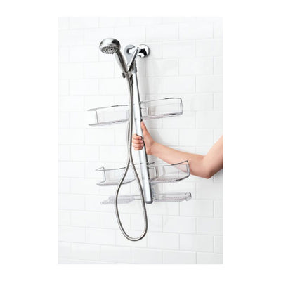 OXO Good Grips Stainless Steel Shower Caddy Hose Keeper Shower Heads (Open Box)
