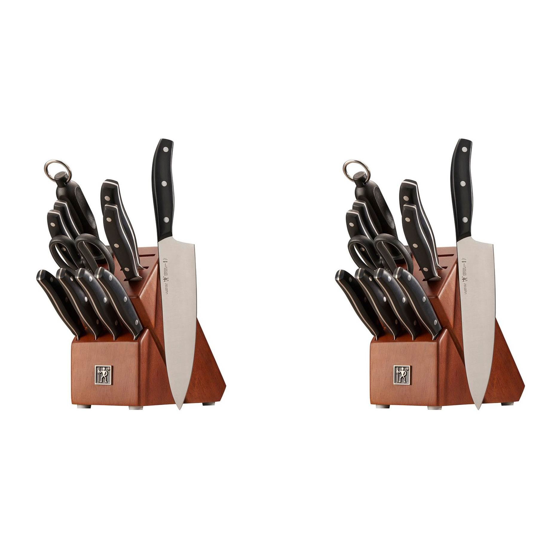 Zwilling JA Henckels Definition 12 Piece Kitchen Knife Chef Block Set (2 Pack) - VMInnovations