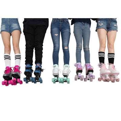 Circle Society Bling Bubble Gum Kids Skates, Sizes 3 to 7 (Open Box)