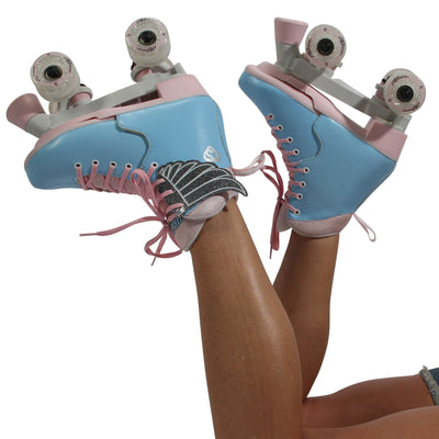 Circle Society Classic Cotton Candy Roller Skates, Girl Sizes 12 to 3 (Open Box)