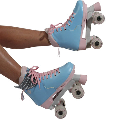 Circle Society Classic Cotton Candy Roller Skates, Girl Sizes 12 to 3 (Open Box)