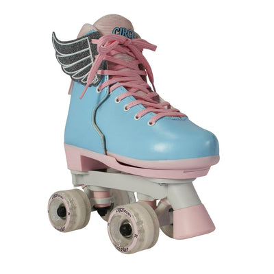 Circle Society Classic Cotton Candy Roller Skates, Girl Sizes 12 to 3 (Open Box)