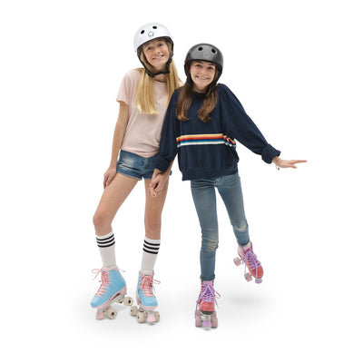 Circle Society Classic Cotton Candy Roller Skates, Girl Sizes 12 to 3 (Open Box)