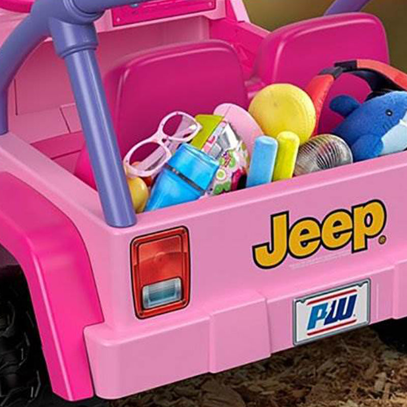 Power Wheels Kids 12 Volt Toy Ride On Disney Princess Jeep Wrangler (For Parts)