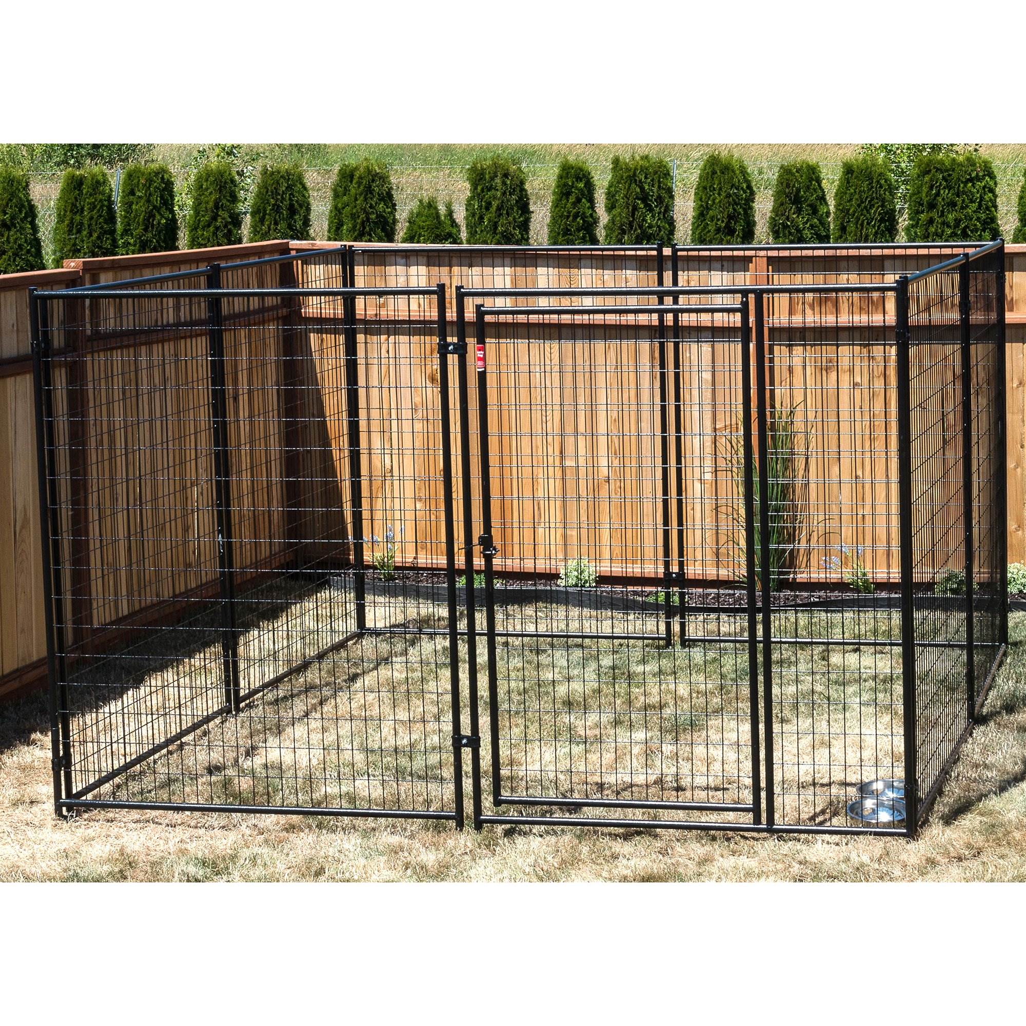 Lucky Dog Large Modular Welded Wire Dog Kennel, 10 x 10 x 6 feet (Used)