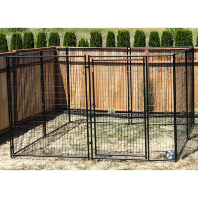 Lucky Dog Large Modular Welded Wire Dog Kennel, 10 x 10 x 6 feet (Used)