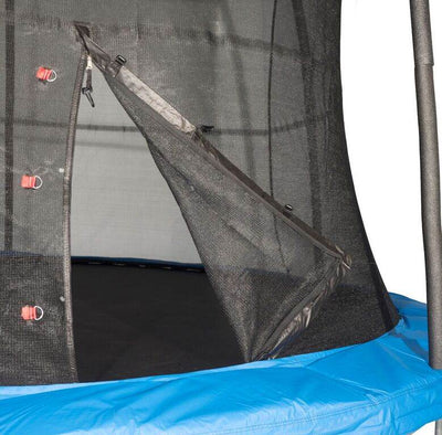 JumpKing 10 Foot Outdoor Trampoline  78sqft & Safety Net Enclosure, Blue JK10VC1