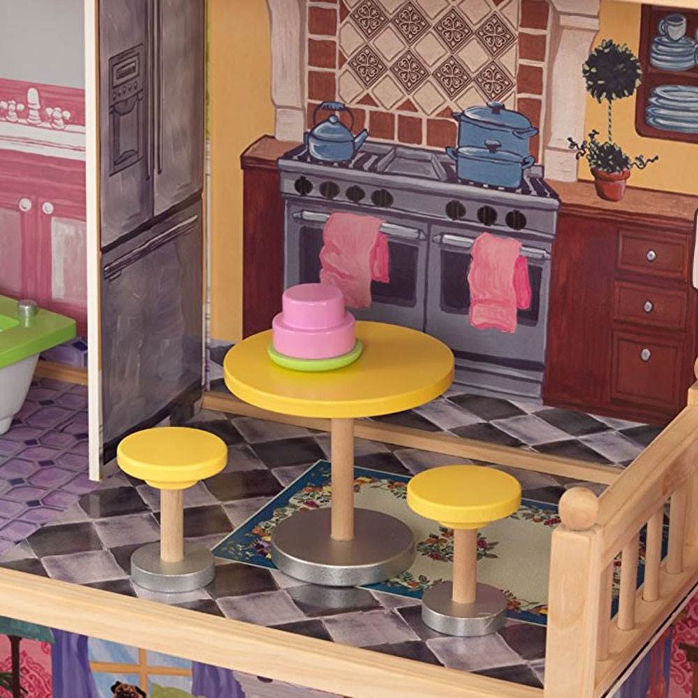 KidKraft Kids' Kayla Play Wooden Dollhouse and Furniture Pieces (Used)