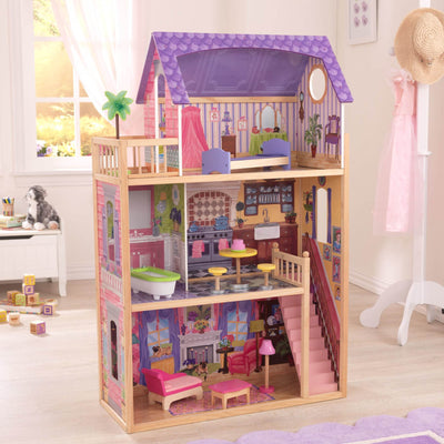 KidKraft Kids' Kayla Play Wooden Dollhouse and Furniture Pieces (Used)