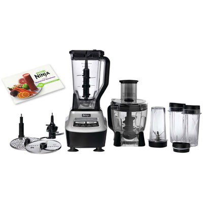 Ninja Mega Kitchen Blender Package with Recipe Book (Certified Refurbished)