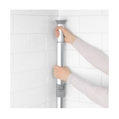 OXO Good Grips Quick-Extend Aluminum Pole Shower 4-Shelf Bath Caddy Silver(Used)
