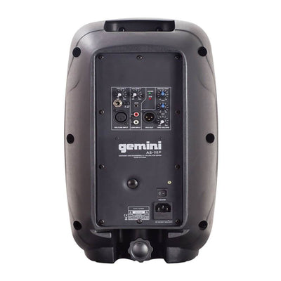 Gemini Professional Portable 8in Active Powered PA Loudspeaker Speaker (OpenBox)