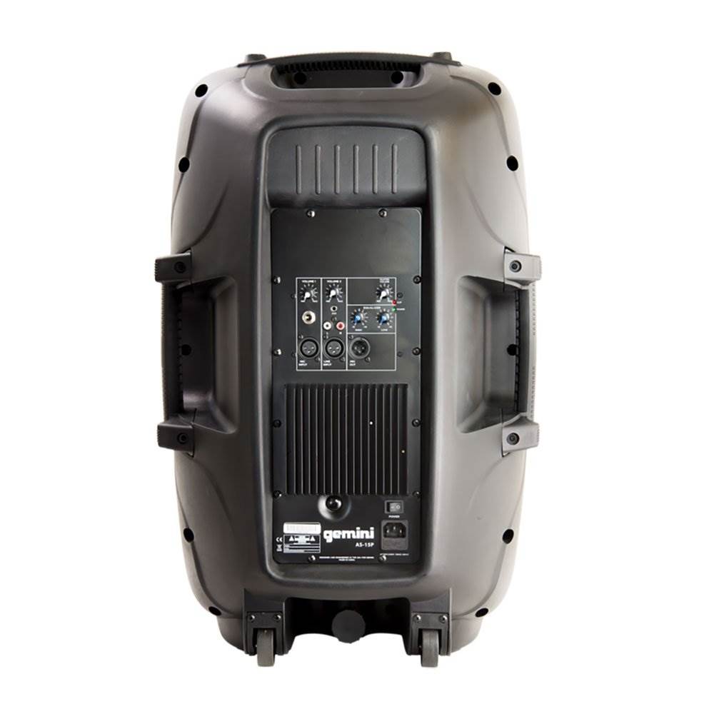 Gemini AS-15P Professional Portable 15 Inch Active Powered Loudspeaker Speaker