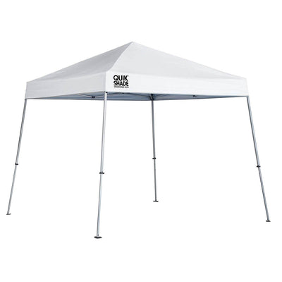 Quick Shade Weekender Elite 10 x 10 Foot Slant Leg Durable Pop Up Canopy, White