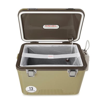 Engel 13 Quart Insulated Live Bait Fishing Box Cooler With Water Pump (Open Box)