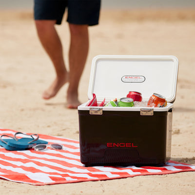 Engel 13 Quart 18 Can Odor Resistant Insulated Cooler Drybox, Black (Damaged)