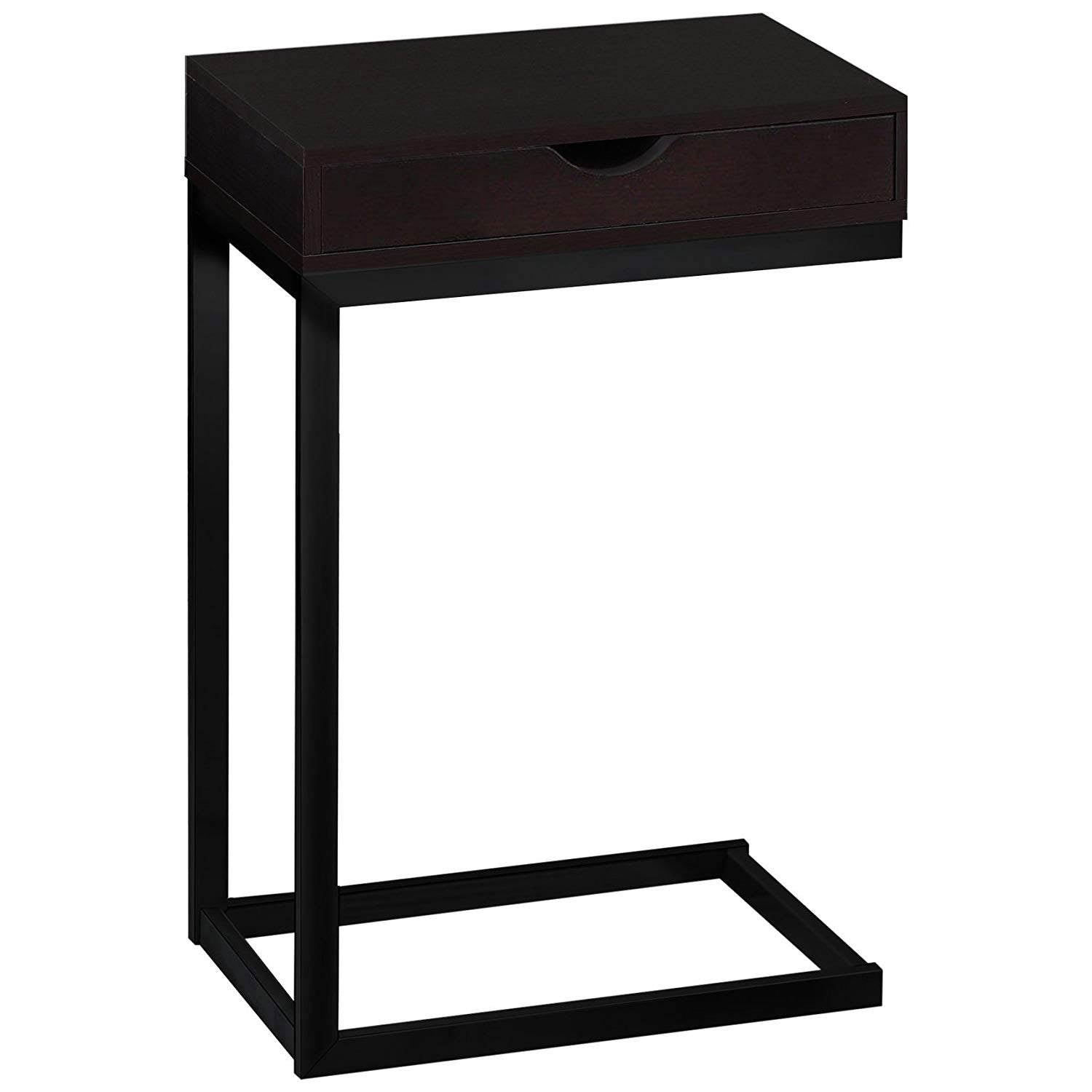 Monarch Specialties Contemporary Accent Rectangular Side End Table, Cappuccino