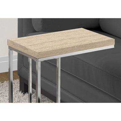 Monarch Specialties Contemporary Accent Rectangular Side End Table, Natural