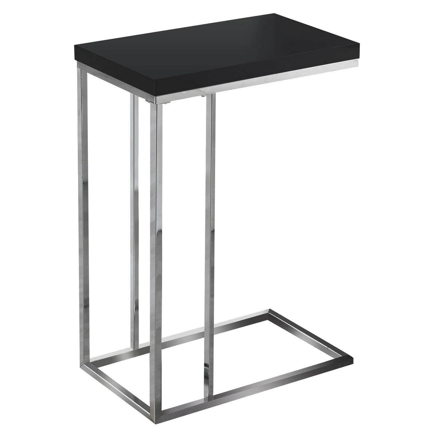 Monarch Specialties Contemporary Accent Side End Table, Glossy Black (For Parts)