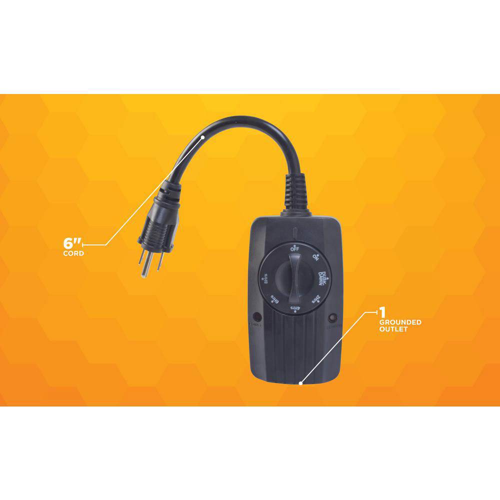 Woods 2001WD 8.3 Amp Outdoor 24 Hour Outlet Timer with Photocell Light Sensor