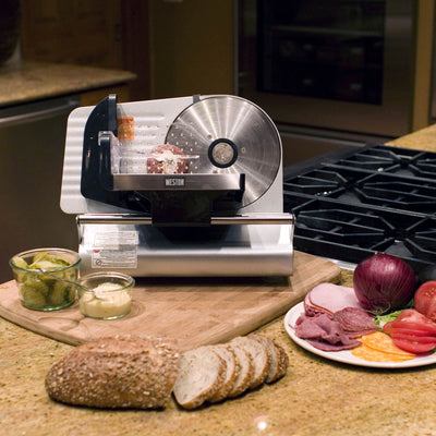 Weston 200 Watt 7.5 Inch ETL Certified Meat Slicer for Home & Professional Use