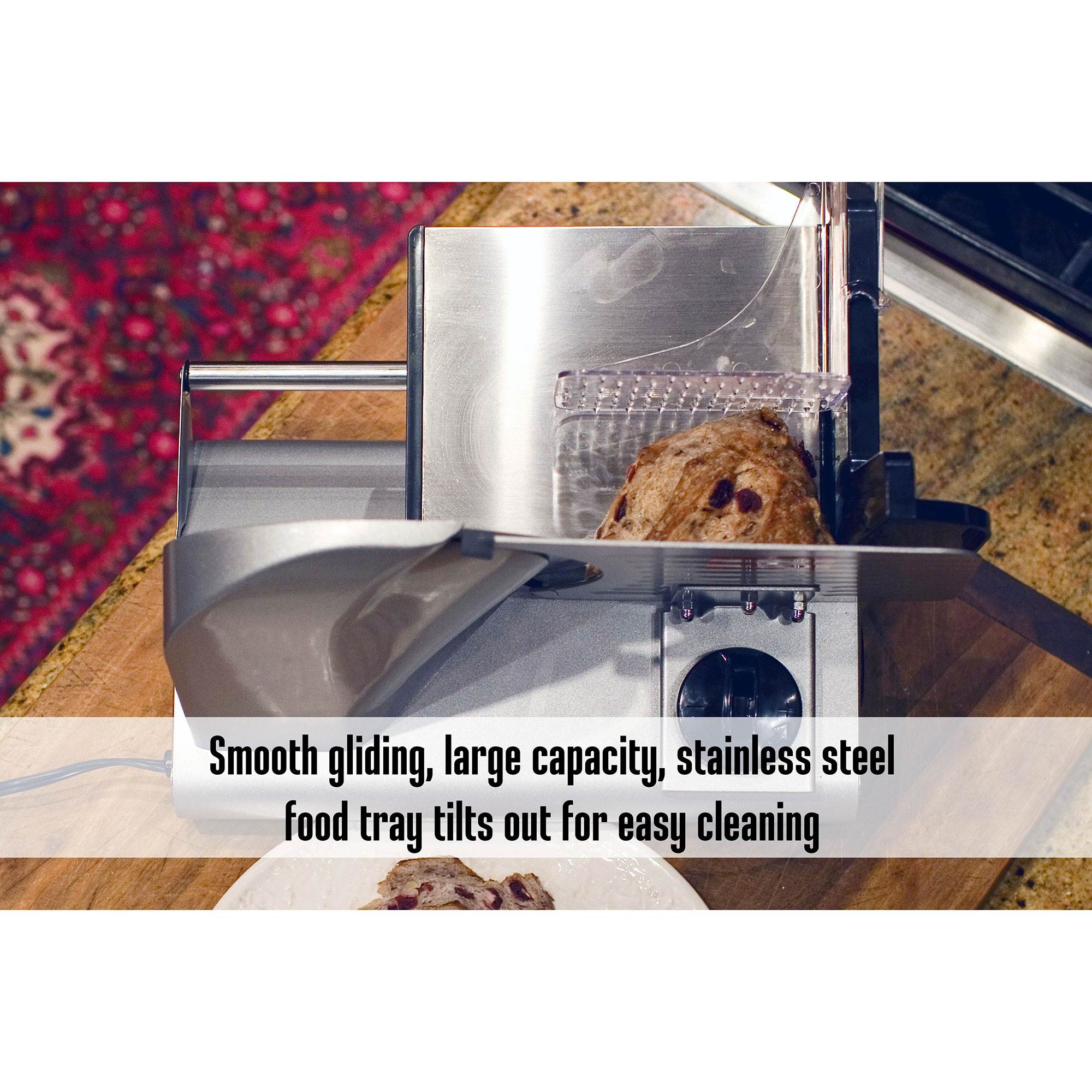 Weston 200 Watt 7.5 Inch ETL Certified Meat Slicer for Home & Professional Use