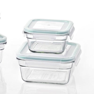 Glasslock Oven & Microwave Safe Glass Food Storage Containers 10 Piece Set(Used) - VMInnovations