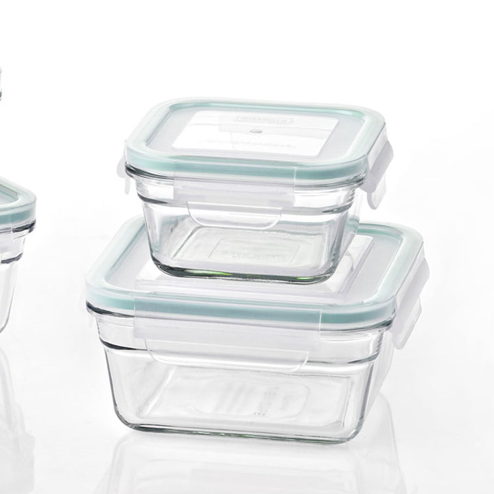 Glasslock Oven and Microwave Safe Glass Food Storage Containers 10 Piece Set