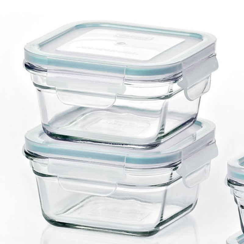 Glasslock Oven and Microwave Safe Glass Food Storage Containers 12 Piece (Used)