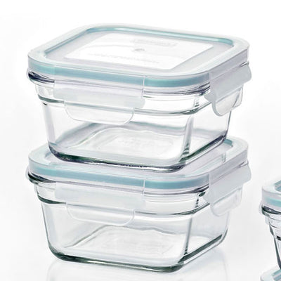 Glasslock Oven and Microwave Safe Glass Food Storage Containers 12 Piece (Used) - VMInnovations