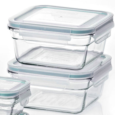 Glasslock Oven and Microwave Safe Glass Food Storage Containers 12 Piece Set (For Parts)