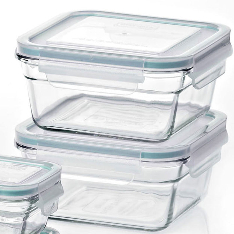 Glasslock Oven and Microwave Safe Glass Food Storage Containers 12 Piece (Used)