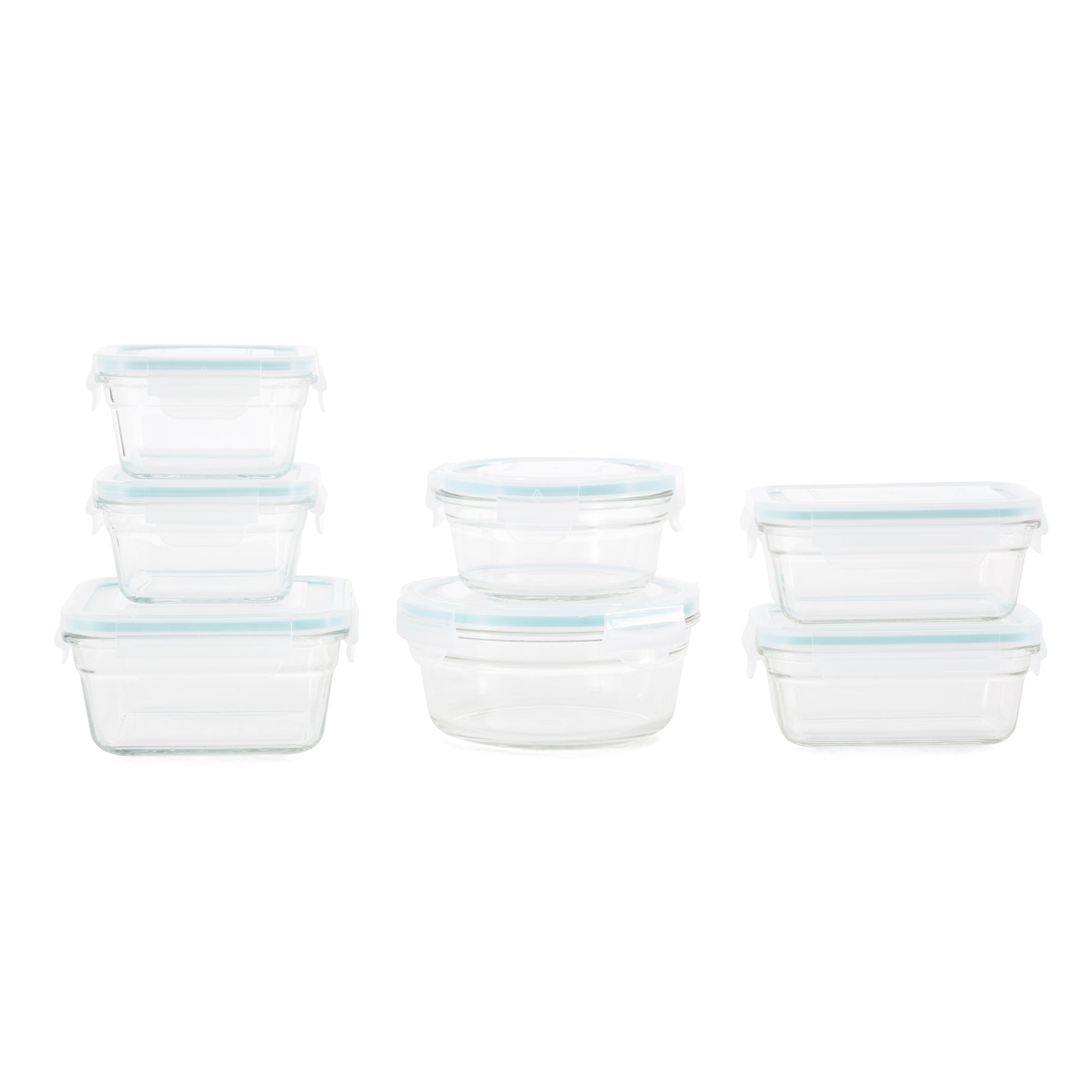 Glasslock Oven/Microwave Safe Glass Food Storage Containers 14 Pieces (Open Box) - VMInnovations