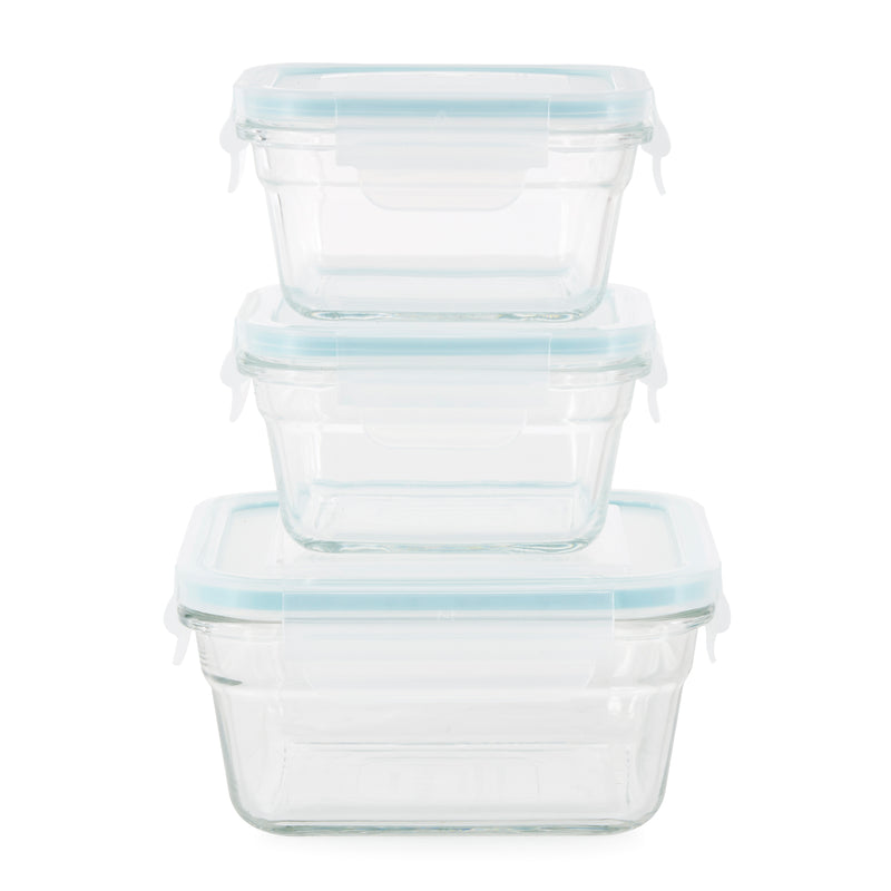 Glasslock Oven/Microwave Safe Glass Food Storage Containers 14 Pieces (Open Box)