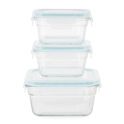 Glasslock Oven and Microwave Safe Glass Food Storage Containers 14 Piece (Used) - VMInnovations