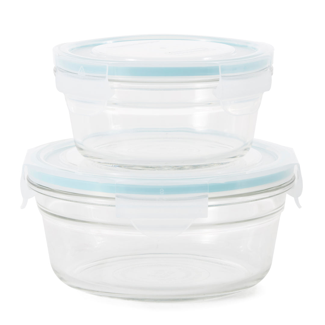 Glasslock Oven/Microwave Safe Glass Food Storage Containers 14 Pieces (Open Box) - VMInnovations