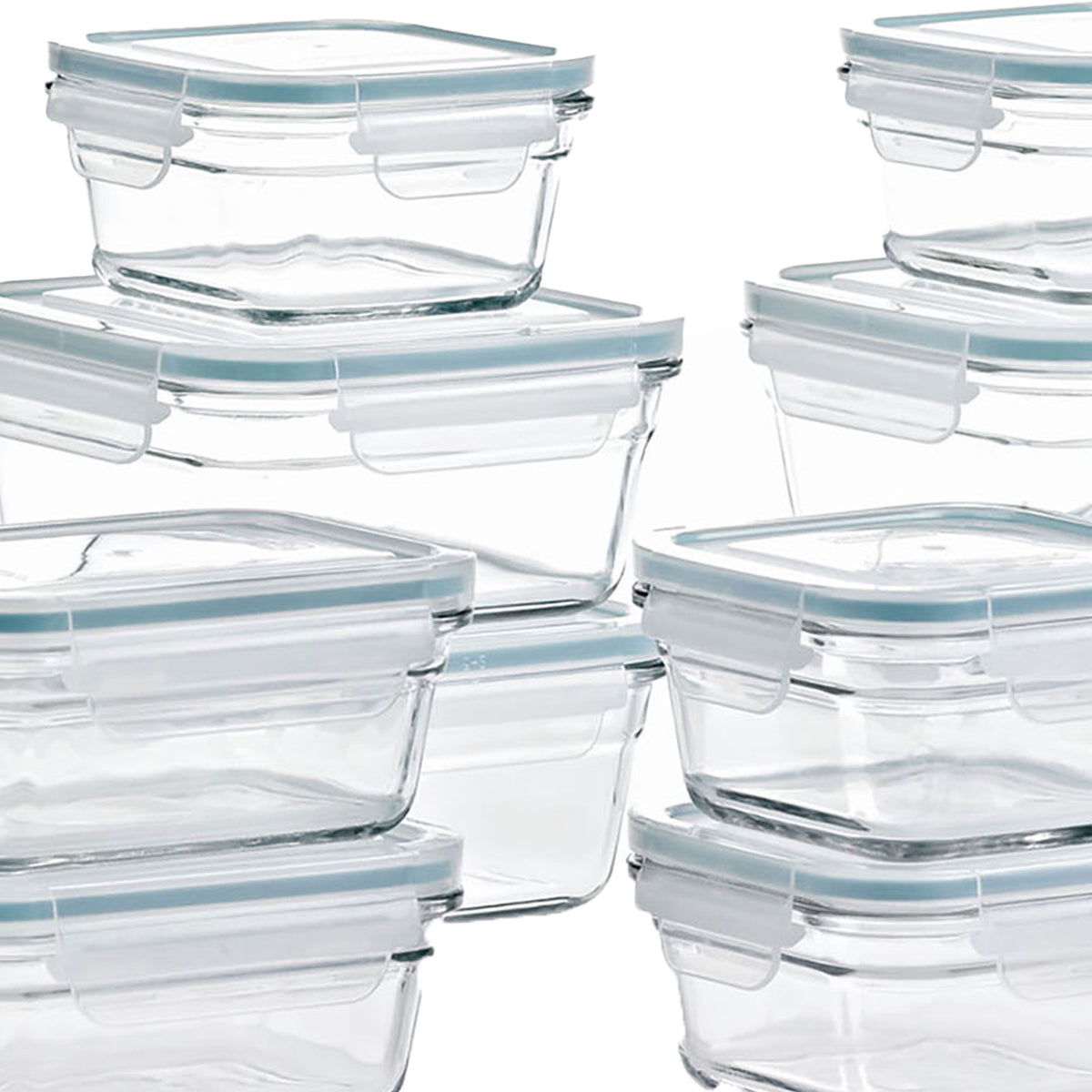 Oven and Microwave Safe Glass Storage Containers 24 Piece Set(OpenBox)