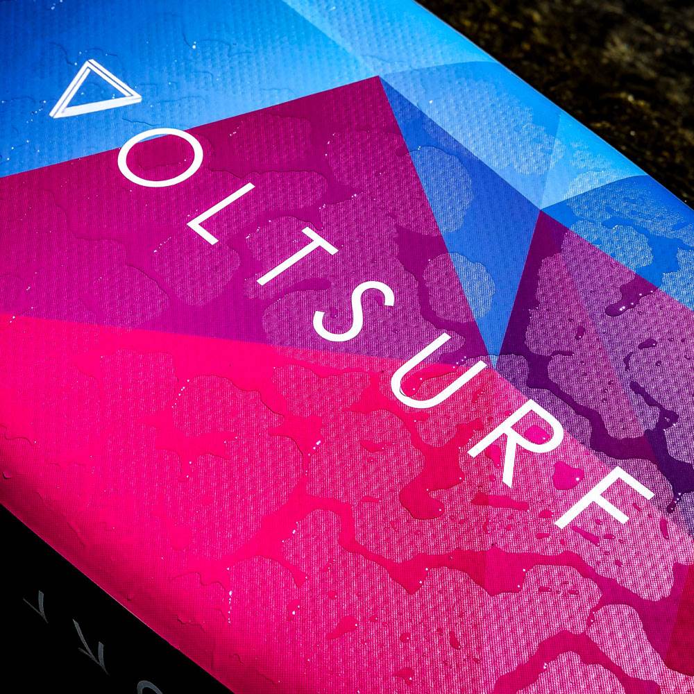VoltSurf 11 Foot Rover Inflatable SUP Stand Up Paddle Board Kit w/ Pump, Black