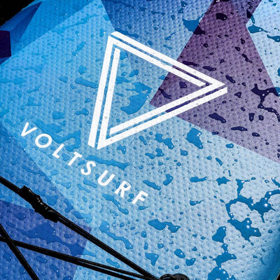VoltSurf 11 Foot Rover Inflatable SUP Stand Up Paddle Board Kit w/ Pump, Black