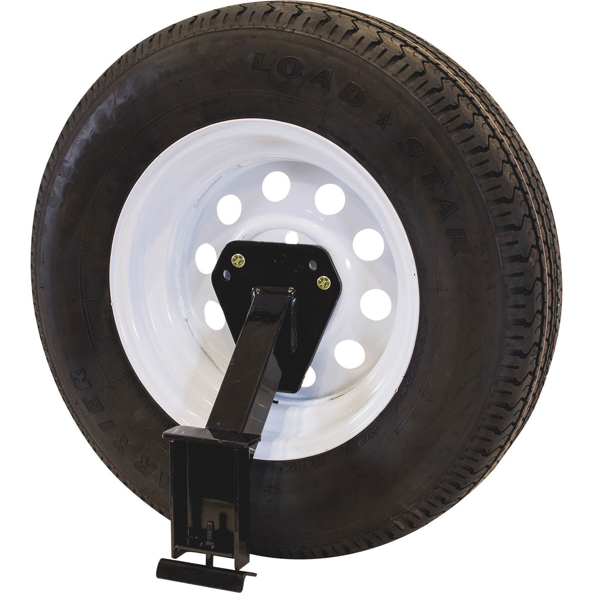 Buyers Powder-Coated Steel Stake Pocket Spare Tire Carrier, Black (Open Box)