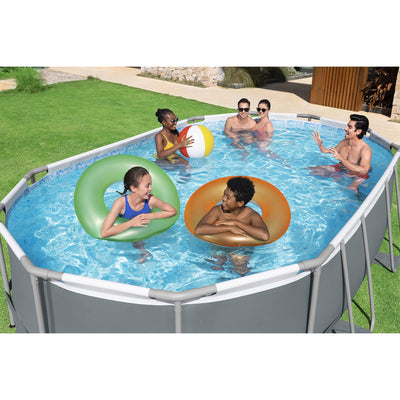 Bestway 16ft x 10ft x 42in Power Steel Above Ground Pool Set w/Pump (For Parts)