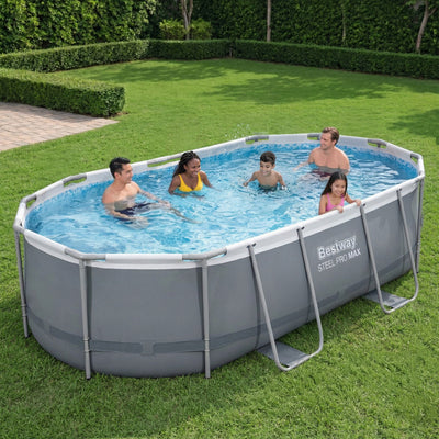 Bestway Power Steel 16 x 10-Foot Metal Above Ground Pool Set with Pump(Open Box)
